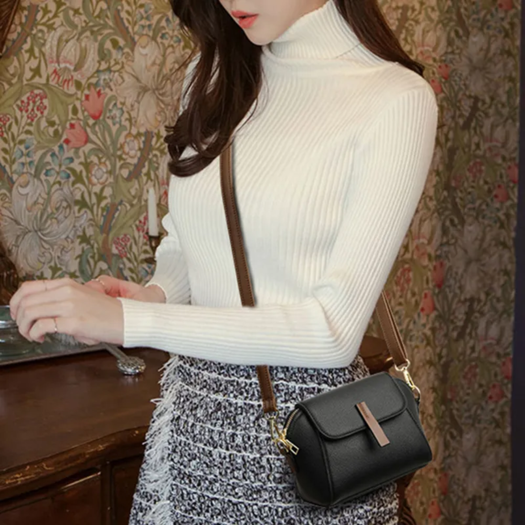 Emma — schoudertas met gevlochten detail